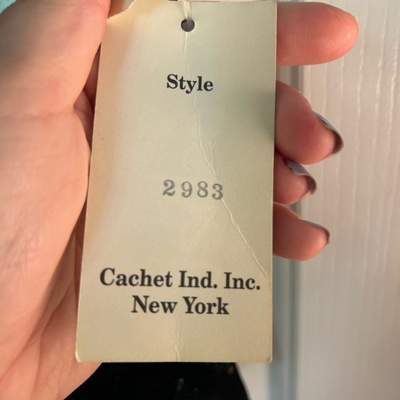 Vintage Cachet 90s Formal Sleeveless Top Size 10 with Tags - Picture 8 of 9